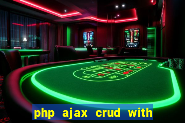 php ajax crud with datatables and bootstrap modals